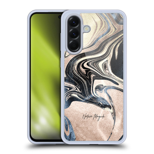 Nature Magick Luxe Gold Marble Metallic Cream Soft Gel Case for Samsung Galaxy A56 5G