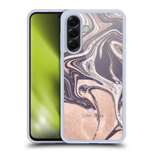 Nature Magick Luxe Gold Marble Metallic Rose Gold Soft Gel Case for Samsung Galaxy A56 5G