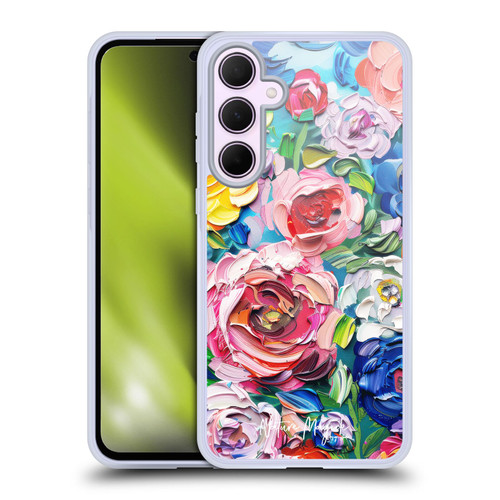 Nature Magick Paint Blobs Bloom Soft Gel Case for Samsung Galaxy A35 5G