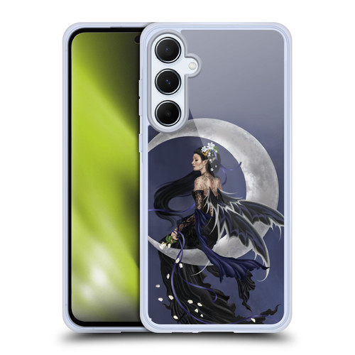 Nene Thomas Crescents Solace Fairy Sitting On Moon Soft Gel Case for Samsung Galaxy A55 5G