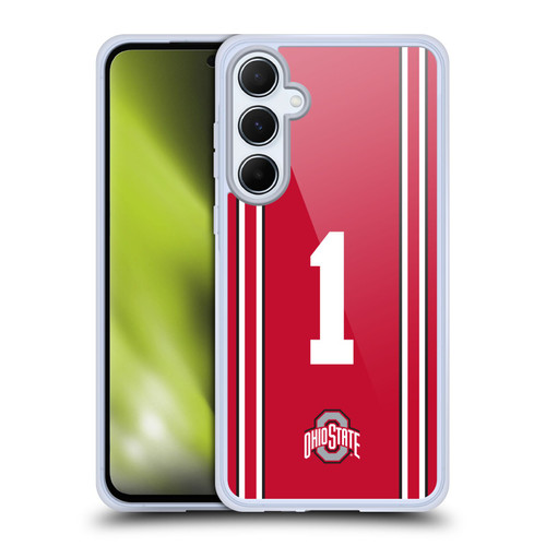 Ohio State University Jersey Football Home Soft Gel Case for Samsung Galaxy A55 5G