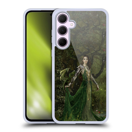 Nene Thomas Deep Forest Green Dragon Witch Of Fate Soft Gel Case for Samsung Galaxy A35 5G