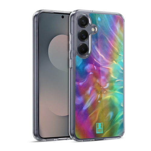 Head Case Designs Oil Slick Prints Reflection Soft Gel Case for Samsung Galaxy S25 & MagSafe