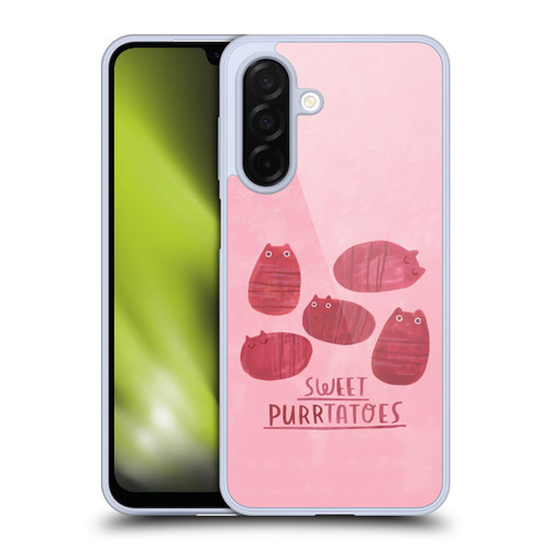 Planet Cat Puns Sweet Purrtatoes Soft Gel Case for Samsung Galaxy A26 5G