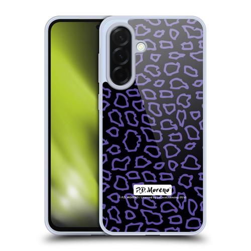 P.D. Moreno Patterns Black Purple Soft Gel Case for Samsung Galaxy A36 5G