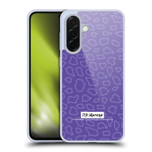 P.D. Moreno Patterns Purple Leopard Soft Gel Case for Samsung Galaxy A36 5G