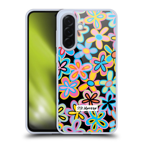 P.D. Moreno Patterns Retro Flowers Soft Gel Case for Samsung Galaxy A36 5G