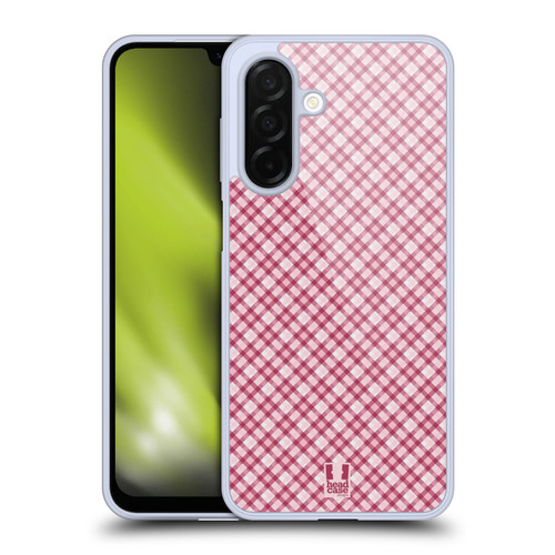 Head Case Designs Plaid - Pattern Collection Hot Pink Soft Gel Case for Samsung Galaxy A26 5G