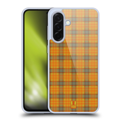 Head Case Designs Plaid - Pattern Collection Green Orange Soft Gel Case for Samsung Galaxy A36 5G