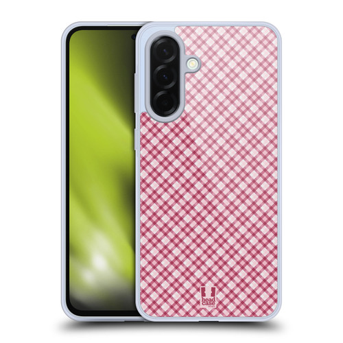 Head Case Designs Plaid - Pattern Collection Hot Pink Soft Gel Case for Samsung Galaxy A36 5G