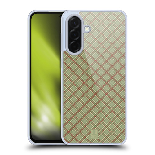 Head Case Designs Plaid - Pattern Collection Light Green Red Soft Gel Case for Samsung Galaxy A36 5G