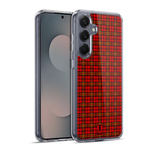 Head Case Designs Plaid - Pattern Collection Red Green Soft Gel Case for Samsung Galaxy S25+ & MagSafe