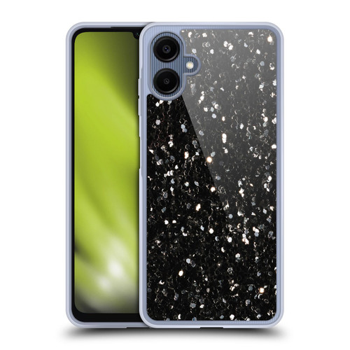 PLdesign Glitter Sparkles Black And White Soft Gel Case for Samsung Galaxy A06 4G / 5G