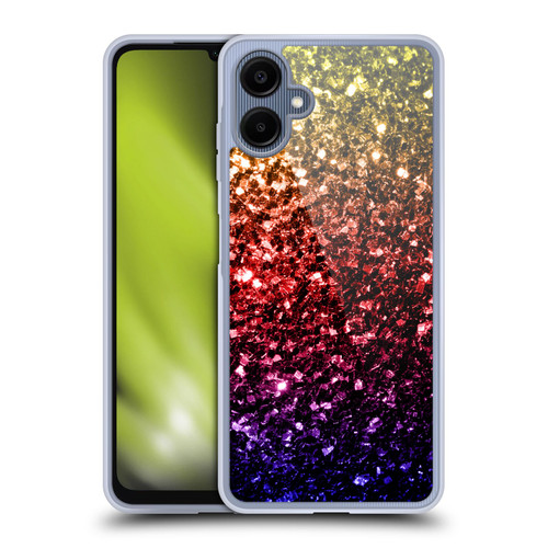 PLdesign Glitter Sparkles Rainbow Soft Gel Case for Samsung Galaxy A06 4G / 5G