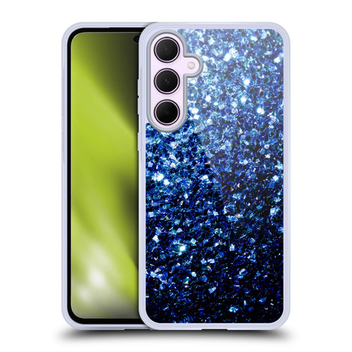 PLdesign Glitter Sparkles Dark Blue Soft Gel Case for Samsung Galaxy A35 5G