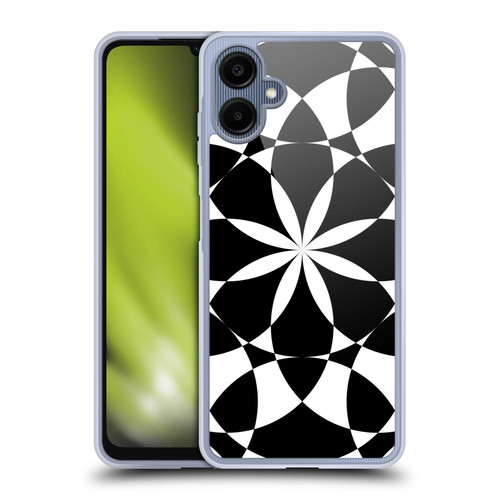 PLdesign Geometric Black And White Soft Gel Case for Samsung Galaxy A06 4G / 5G