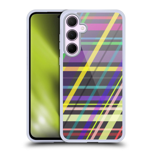 PLdesign Geometric Crossing Lines Soft Gel Case for Samsung Galaxy A35 5G