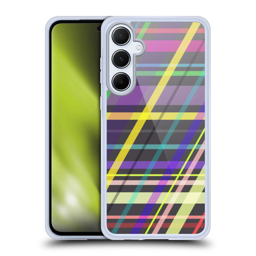 PLdesign Geometric Crossing Lines Soft Gel Case for Samsung Galaxy A55 5G