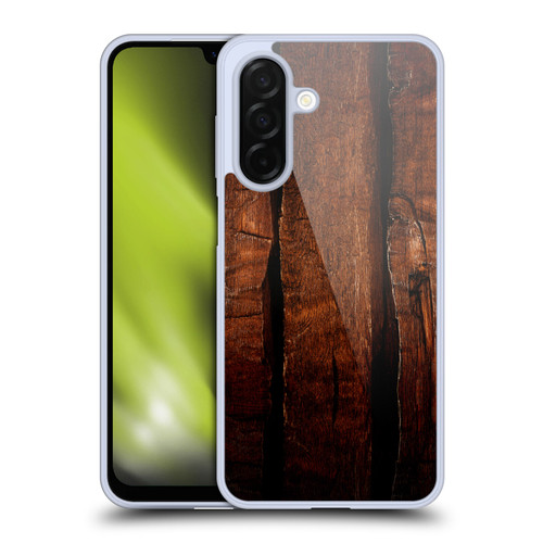 PLdesign Wood Prints Brown Rustic Ombre Soft Gel Case for Samsung Galaxy A26 5G