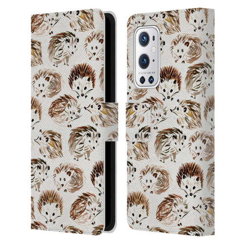 Cat Coquillette Animals Hedgehogs Leather Book Wallet Case Cover For OnePlus 9 Pro