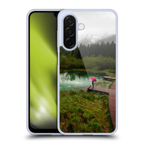 Patrik Lovrin Wanderlust Red Umbrella Green Lake Soft Gel Case for Samsung Galaxy A26 5G