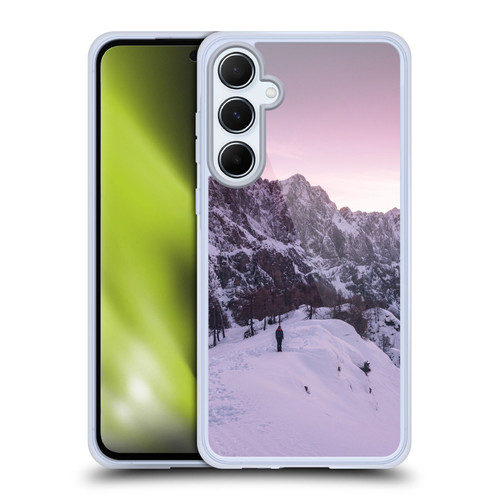 Patrik Lovrin Wanderlust Standing Winter Wonderland Soft Gel Case for Samsung Galaxy A55 5G