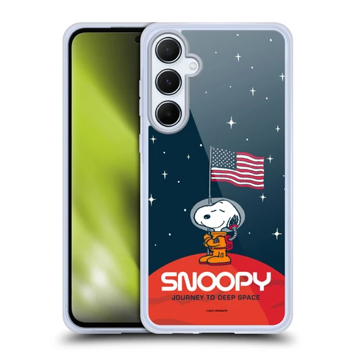 Peanuts Secrets Of Apollo 10 Flag Soft Gel Case for Samsung Galaxy A55 5G