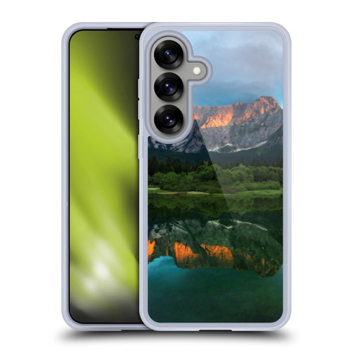 Patrik Lovrin Magical Lakes Burning Sunset Over Mountains Soft Gel Case for Samsung Galaxy S25 & MagSafe