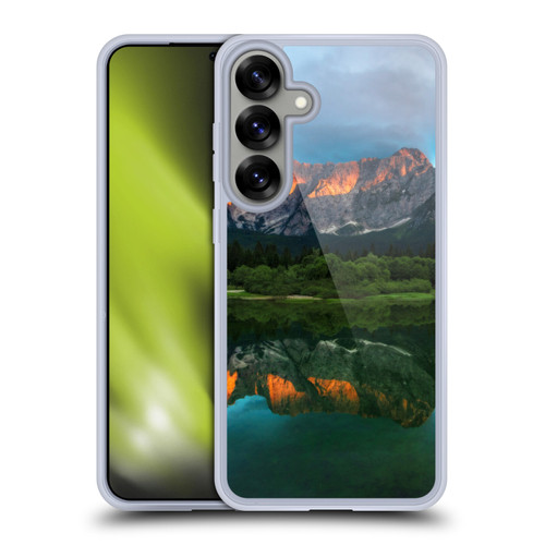 Patrik Lovrin Magical Lakes Burning Sunset Over Mountains Soft Gel Case for Samsung Galaxy S25+ & MagSafe
