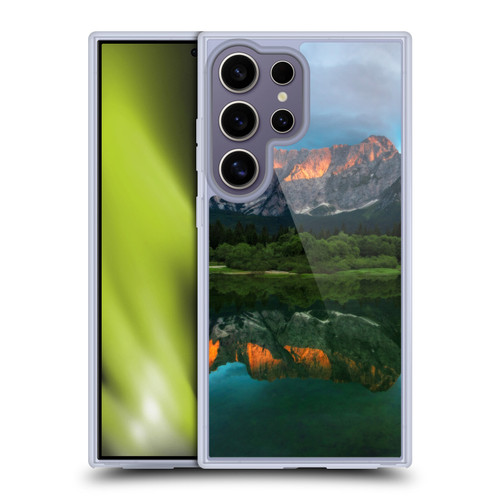 Patrik Lovrin Magical Lakes Burning Sunset Over Mountains Soft Gel Case for Samsung Galaxy S25 Ultra & MagSafe