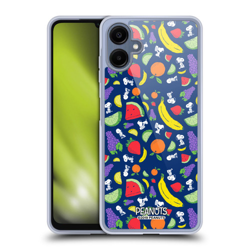 Peanuts Naturally Sweet Fruits and Snoopy Soft Gel Case for Samsung Galaxy A06 4G / 5G