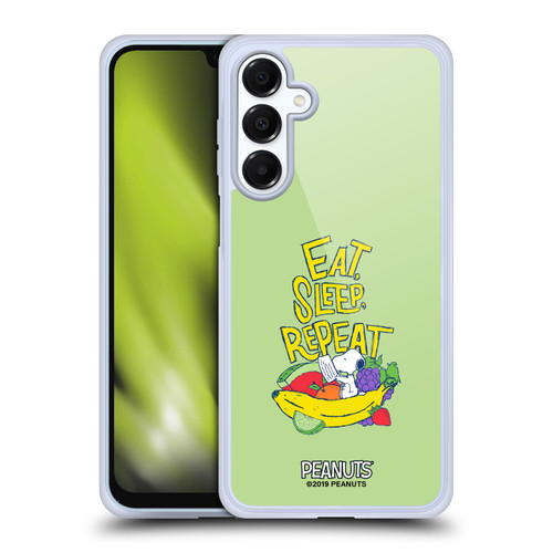 Peanuts Naturally Sweet Eat Sleep Snoopy Soft Gel Case for Samsung Galaxy A16 5G & MagSafe