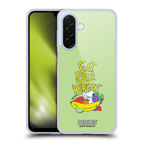Peanuts Naturally Sweet Eat Sleep Snoopy Soft Gel Case for Samsung Galaxy A26 5G