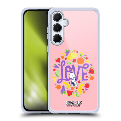 Peanuts Naturally Sweet Charlie and Snoopy Soft Gel Case for Samsung Galaxy A55 5G