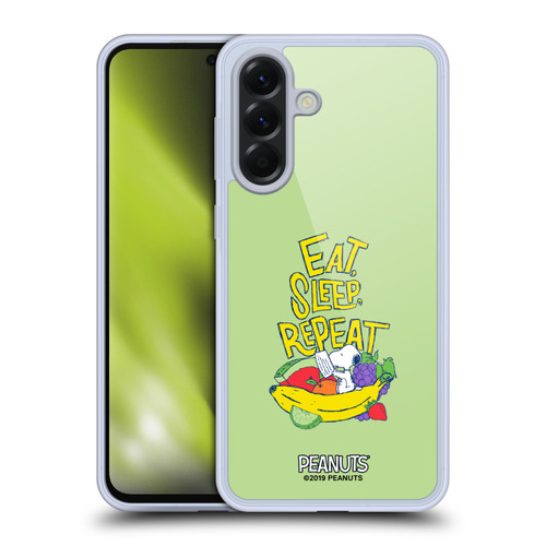 Peanuts Naturally Sweet Eat Sleep Snoopy Soft Gel Case for Samsung Galaxy A56 5G