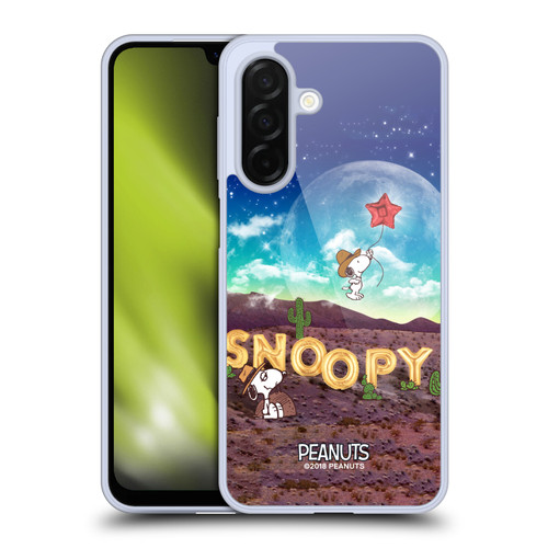 Peanuts Snoopy Space Cowboy Nebula Fly Balloon Soft Gel Case for Samsung Galaxy A26 5G