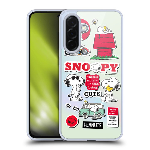 Peanuts Trends Snoopy Sticker Print Soft Gel Case for Samsung Galaxy A36 5G