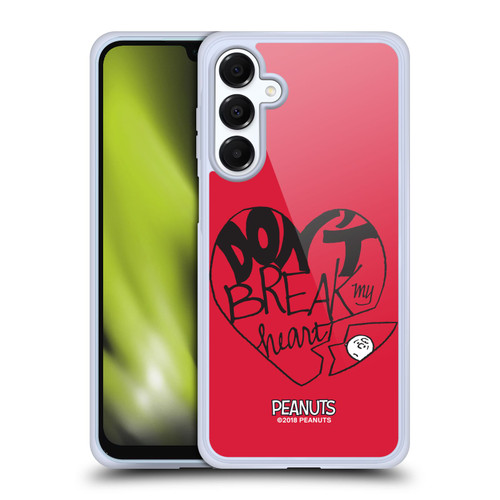 Peanuts Sealed With A Kiss Don't Break My Heart Soft Gel Case for Samsung Galaxy A16 5G & MagSafe