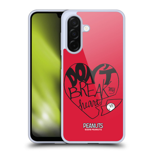 Peanuts Sealed With A Kiss Don't Break My Heart Soft Gel Case for Samsung Galaxy A26 5G