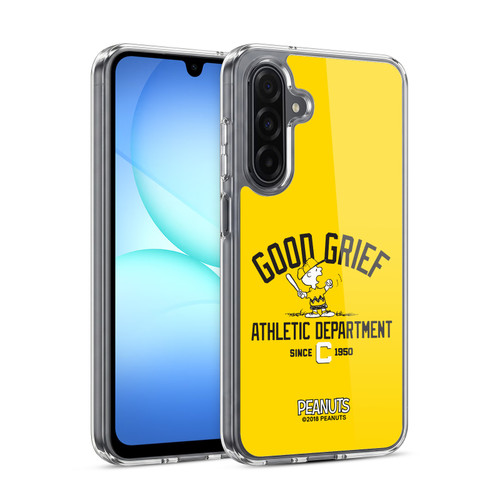 Peanuts Varsity Sports Charlie Brown Good Grief Soft Gel Case for Samsung Galaxy A17 4G / 5G