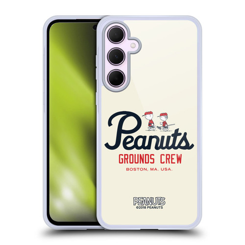Peanuts Varsity Sports Boston Grounds Crew Soft Gel Case for Samsung Galaxy A35 5G