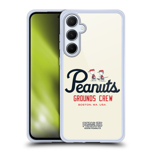 Peanuts Varsity Sports Boston Grounds Crew Soft Gel Case for Samsung Galaxy A55 5G