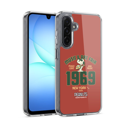 Peanuts Woodstock 50th Snoopy Guitar 1969 Soft Gel Case for Samsung Galaxy A17 4G / 5G