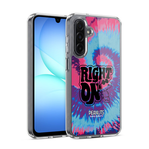 Peanuts Woodstock 50th Snoopy Tie Dye Right On Soft Gel Case for Samsung Galaxy A17 4G / 5G