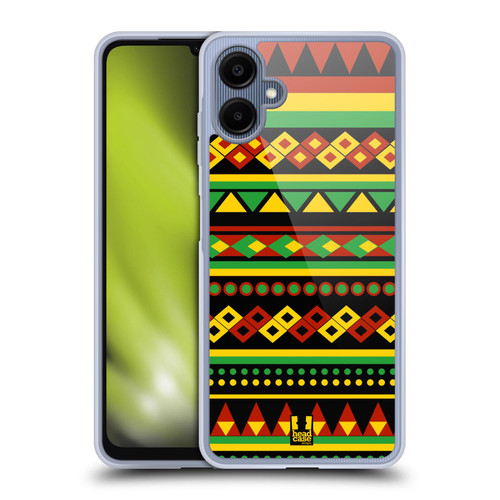 Head Case Designs Rasta Colour Patterns Aztec Soft Gel Case for Samsung Galaxy A06 4G / 5G