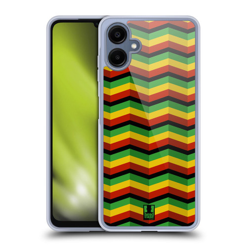 Head Case Designs Rasta Colour Patterns Zigzag Soft Gel Case for Samsung Galaxy A06 4G / 5G