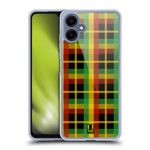 Head Case Designs Rasta Colour Patterns Plaid Soft Gel Case for Samsung Galaxy A06 4G / 5G