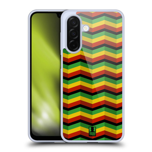 Head Case Designs Rasta Colour Patterns Zigzag Soft Gel Case for Samsung Galaxy A26 5G