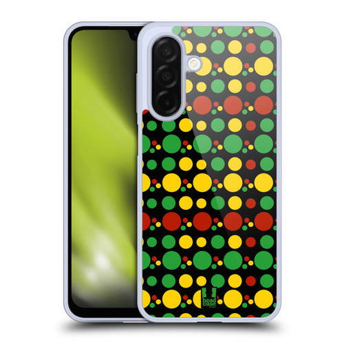 Head Case Designs Rasta Colour Patterns Circle Soft Gel Case for Samsung Galaxy A26 5G