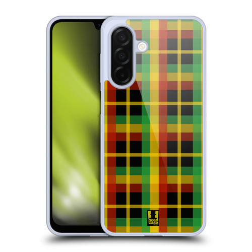 Head Case Designs Rasta Colour Patterns Plaid Soft Gel Case for Samsung Galaxy A26 5G